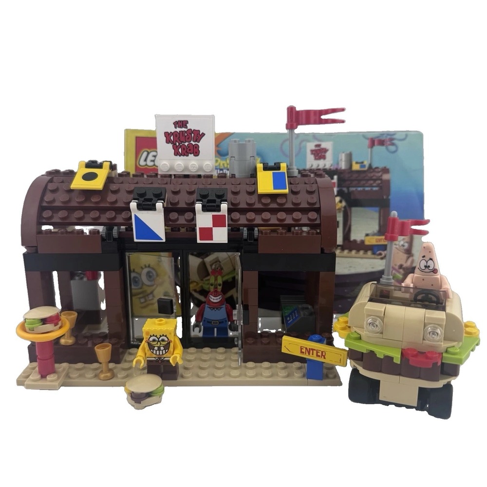 SpongeBob Squarepants LEGO #3833 Krusty Krab 100% Complete With manual No Box